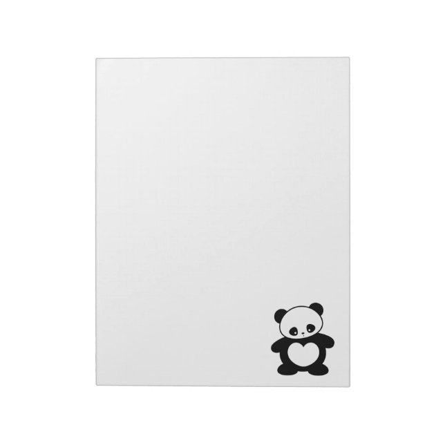 Kawaii panda anteckningsblock (Roterad)