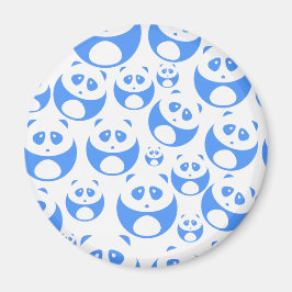 Kawaii Panda Baby blue och WhitePattern Magnet