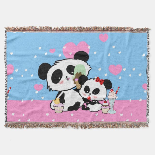Kawaii Panda Bear Funny Cute Named Gifts Filt (Framsidan)