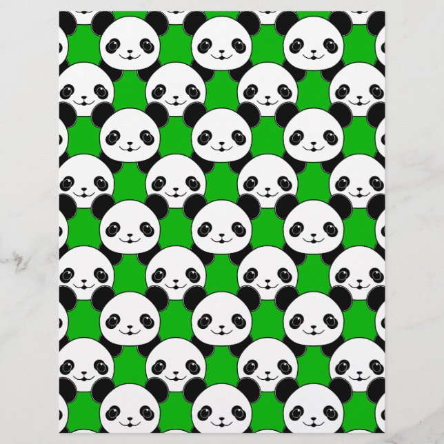 Kawaii Panda Bear Mönster (Framsida)