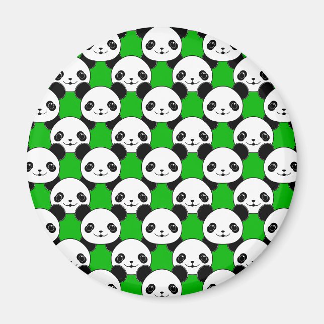 Kawaii Panda Bear Mönster Magnet (Framsidan)