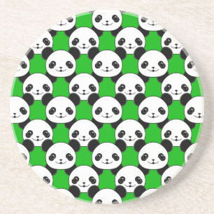 Kawaii Panda Bear Mönster Underlägg