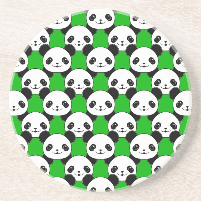 Kawaii Panda Bear Mönster Underlägg (Framsidan)