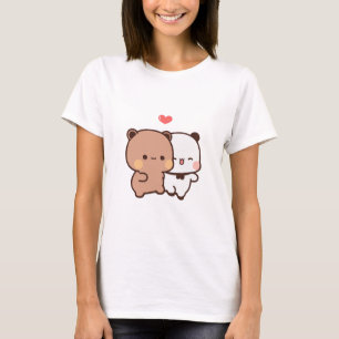 Kawaii Panda-björn, bubu och dudu kärlek T Shirt