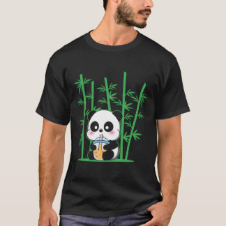 Kawaii Panda Bubble Tea Boba Tea Panda T Shirt