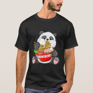 Kawaii Panda Eating Ra Noodles Otaku Anime Japanes T Shirt