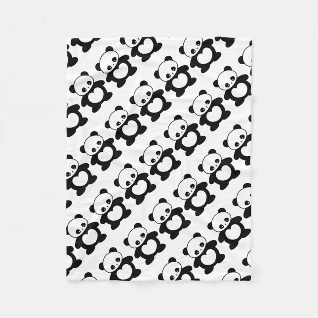 Kawaii panda fleecefilt (Framsidan)