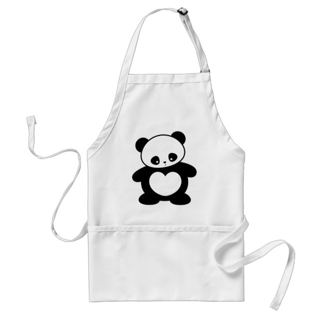 Kawaii panda förkläde (Framsidan)