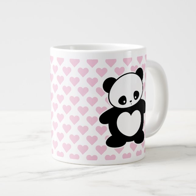 Kawaii panda jumbo mugg (Framsida höger)