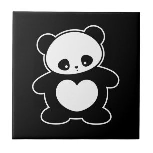 Kawaii panda kakelplatta