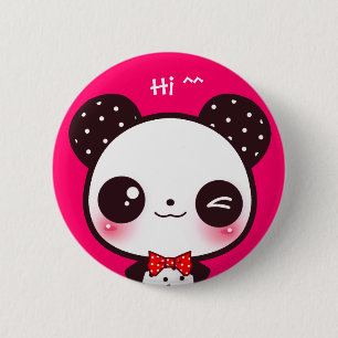 Kawaii panda knapp