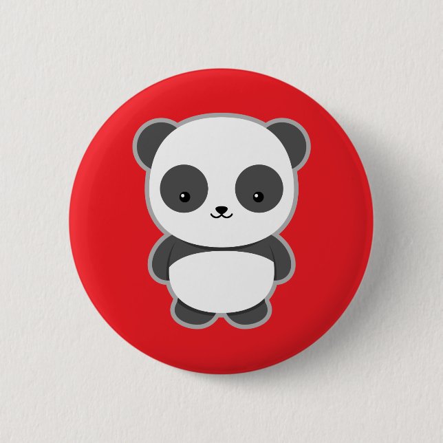Kawaii Panda Knapp (Framsida)