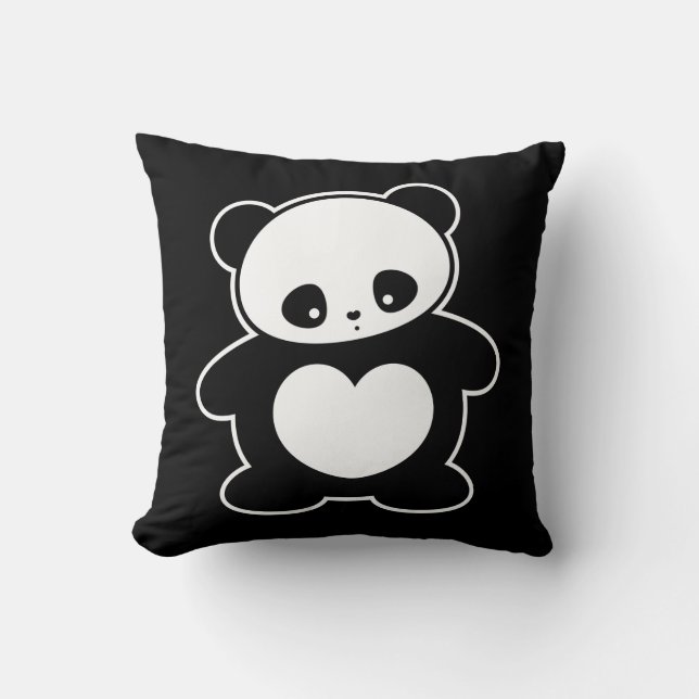 Kawaii panda kudde (Framsida)