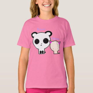 Kawaii Panda och Kittel T-shirt