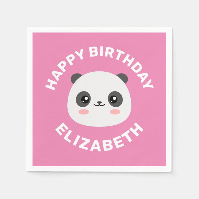 Kawaii Panda Pappersservett (Framsidan)