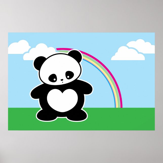 Kawaii panda poster (Framsidan)
