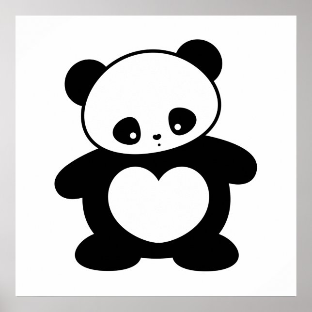 Kawaii panda poster (Framsidan)
