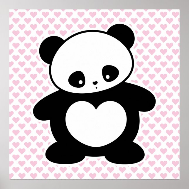Kawaii panda poster (Framsidan)