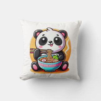 Kawaii Panda Ramen Kudde