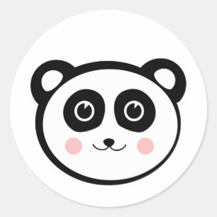 Kawaii Panda Runt Klistermärke