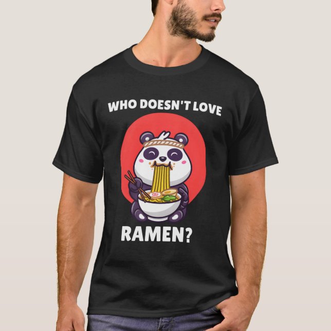 Kawaii Panda som inte Kärlek Ra Panda T Shirt (Framsida)