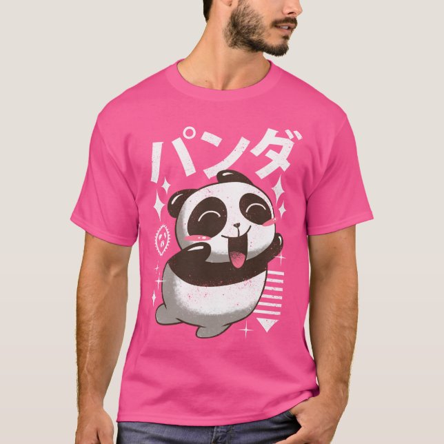Kawaii Panda T Shirt (Framsida)