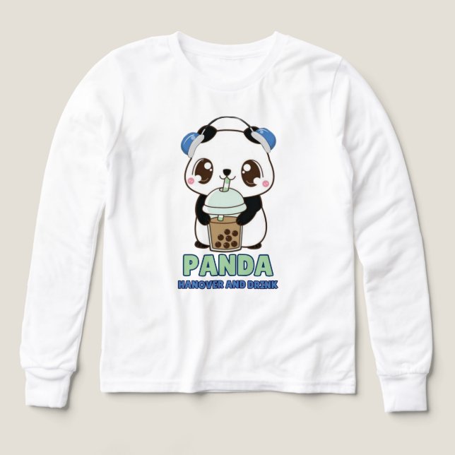 Kawaii panda T-Shirt Design (Design framsida)