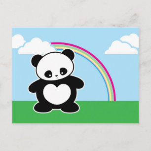 Kawaii panda vykort