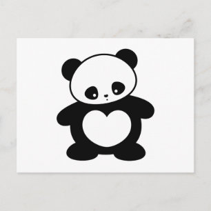 Kawaii panda vykort