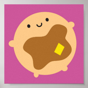 Kawaii pannkaka poster