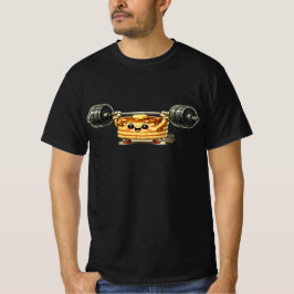 Kawaii-pannkaks tyngdlyftning Söt gymträning T Shirt