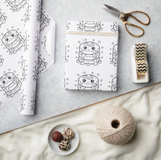Kawaii pannkaksstack färgläggning presentpapper