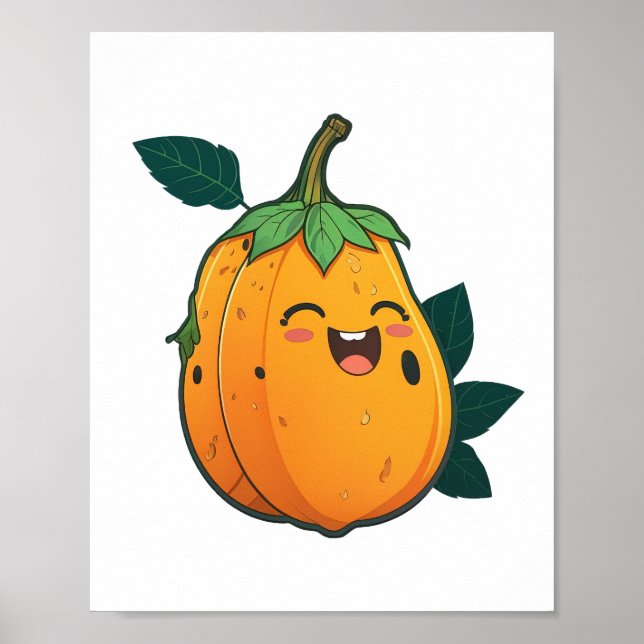 Kawaii Papaya Poster (Framsidan)