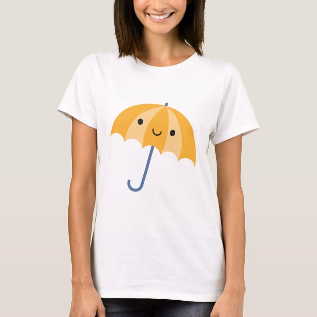 Kawaii paraply t shirt (Framsida)