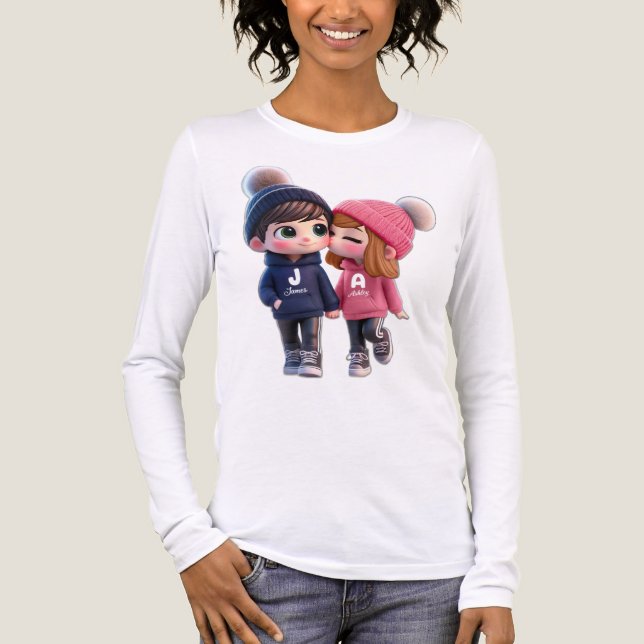 Kawaii Parmode Fashion, Estetisk Långärmad Tröja (Framsida)
