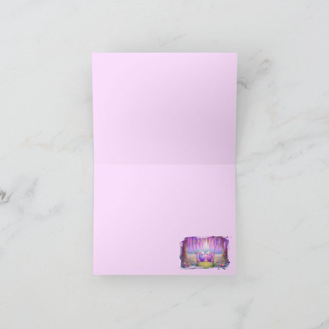 Kawaii påskägg anteckningskort (Inuti)