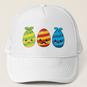 Kawaii-Påskäggen med Rosett band Keps