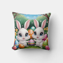 Kawaii Påskhare - Cute Big Eyed Bunny Design