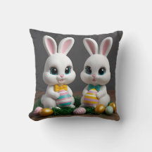 Kawaii Påskhare - Cute Big Eyed Bunny Design