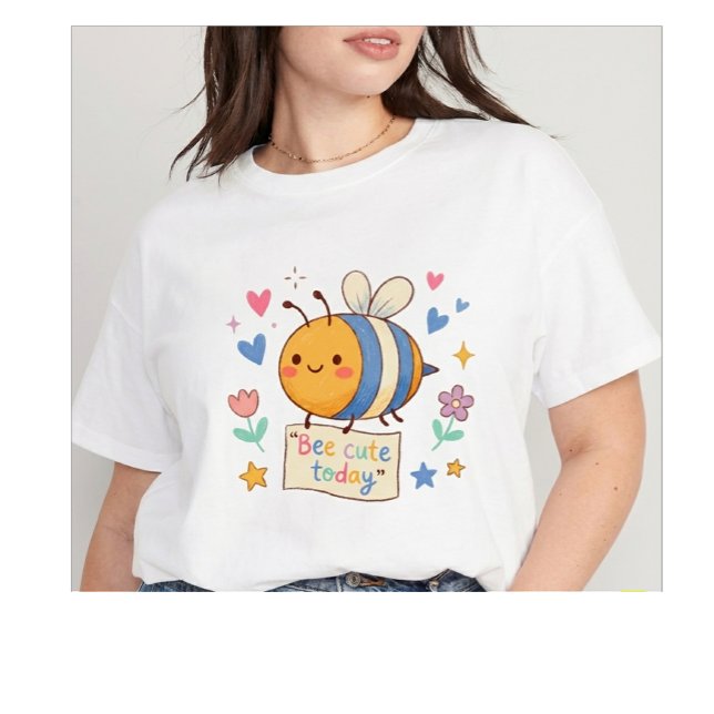  Kawaii Pastel Bee cute Bee Lovers gift T Shirt (Skapare uppladdad)