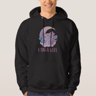 Kawaii Pastel Färg Gothic Cute Goth Axolotl Hoodie