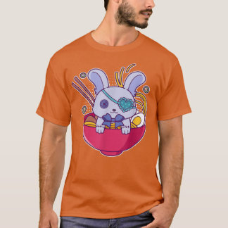 Kawaii Pastel Goth Bunny i Ramen Noodle Bowl T Shirt