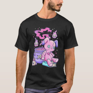 Kawaii Pastel Goth Cute Creepy Witchy Bear T Shirt