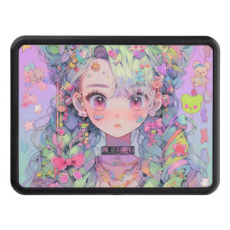Kawaii Pastel Harajuku Anime Girl with Braids Dragkroksskydd