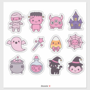 Kawaii Pastel Monster Squad Sticker Pack Klistermärken