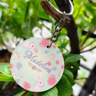Kawaii Pastel Rabbit Charm Colorful Löv Mönster