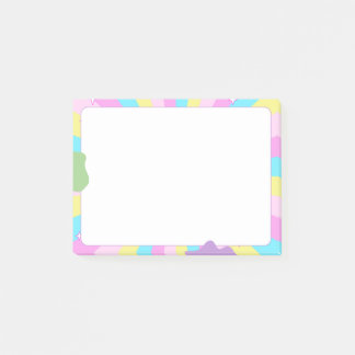 Kawaii Pastel Retro Sunburst Aesthetic  Post-it Block