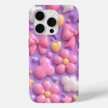 Kawaii Pastellbågar & Hjärtan Sömlöst Mönster