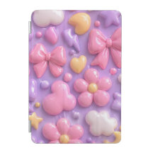 Kawaii Pastellbågar & Hjärtan Sömlöst Mönster