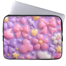 Kawaii Pastellbågar & Hjärtan Sömlöst Mönster